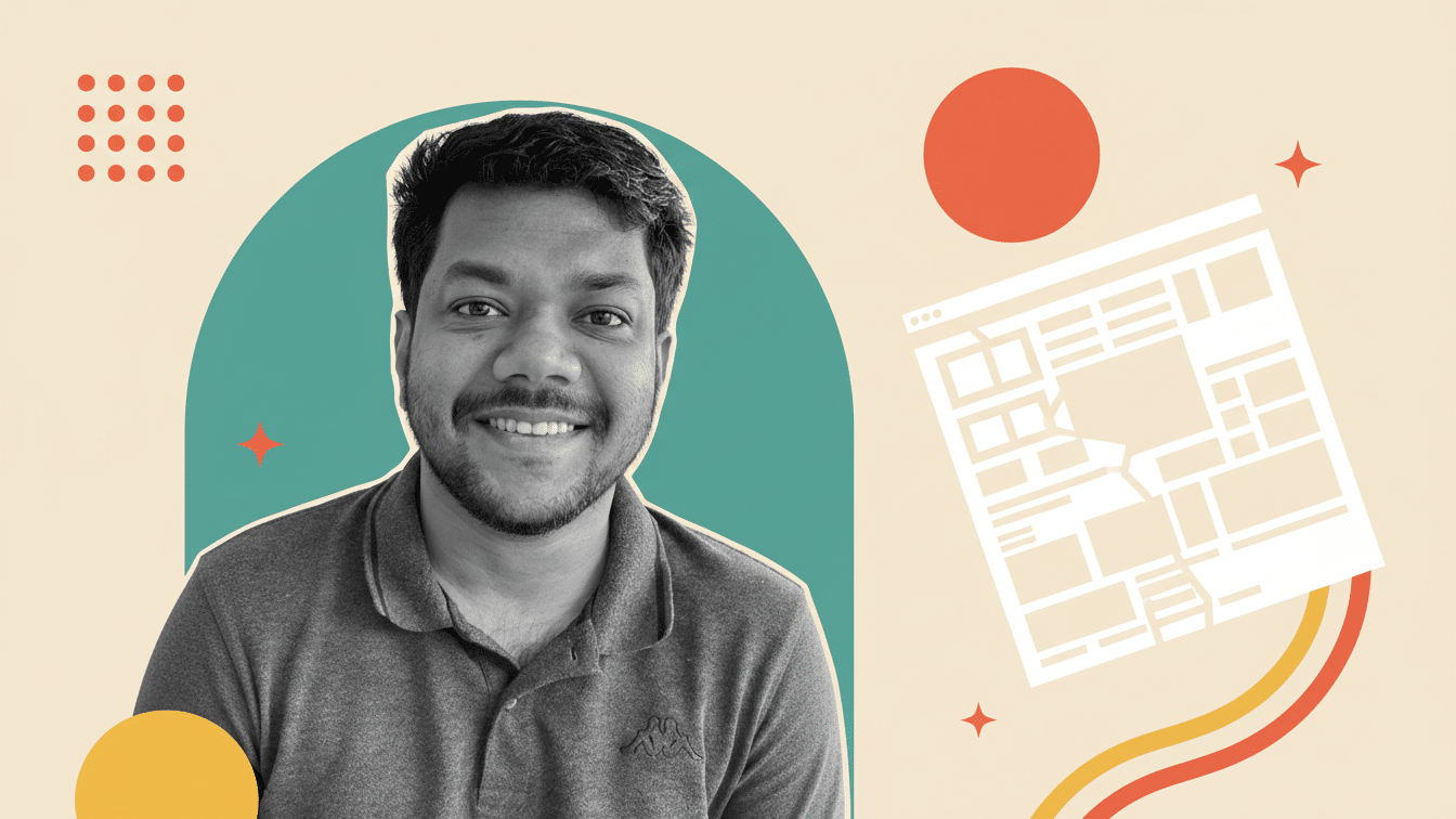 Azhar Umar founder of Portico Webworks hotel website agency with mockup showing broken hotel website problems he solved